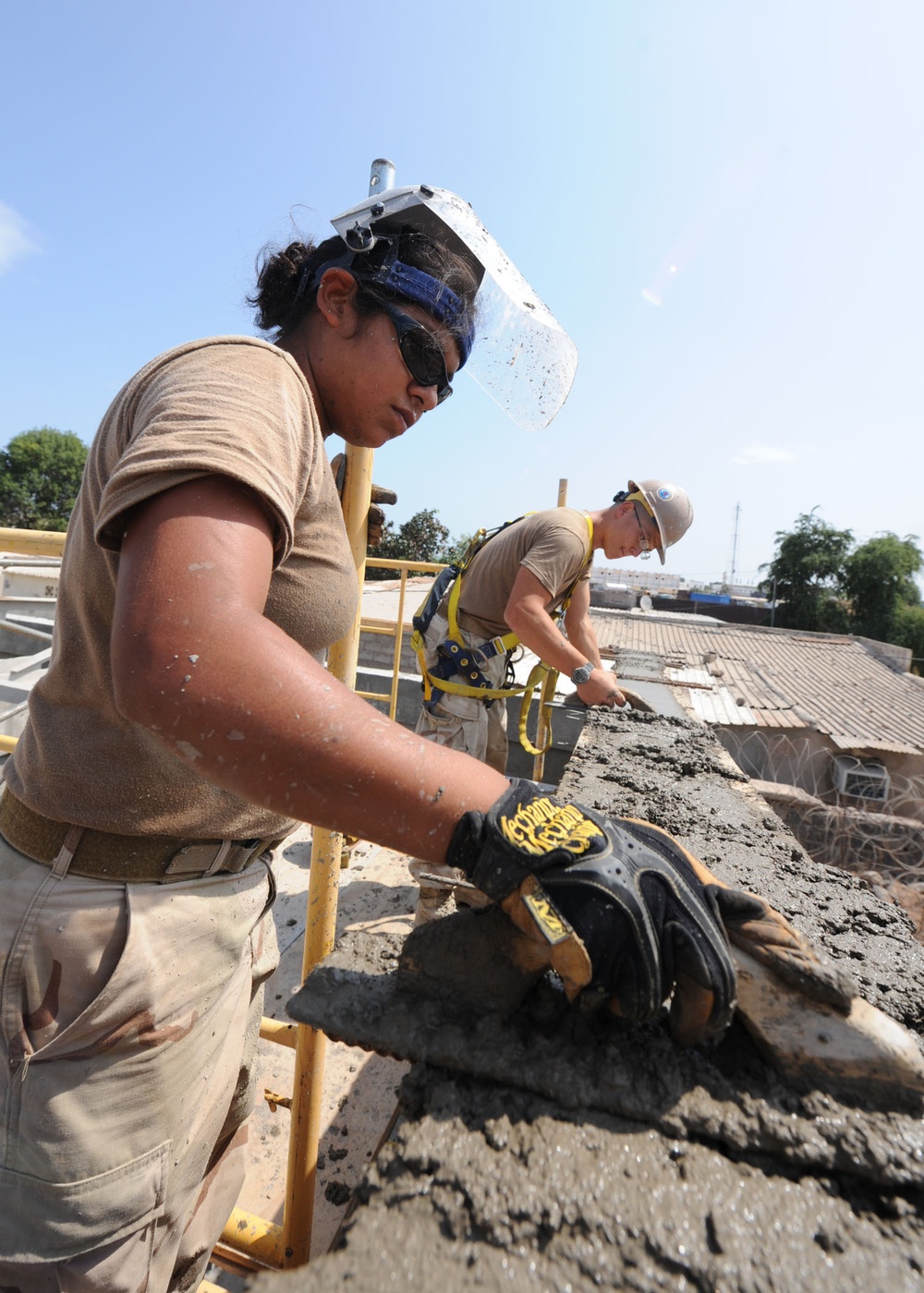 NMCB-74 Finishes Concrete Work for Djibouti School