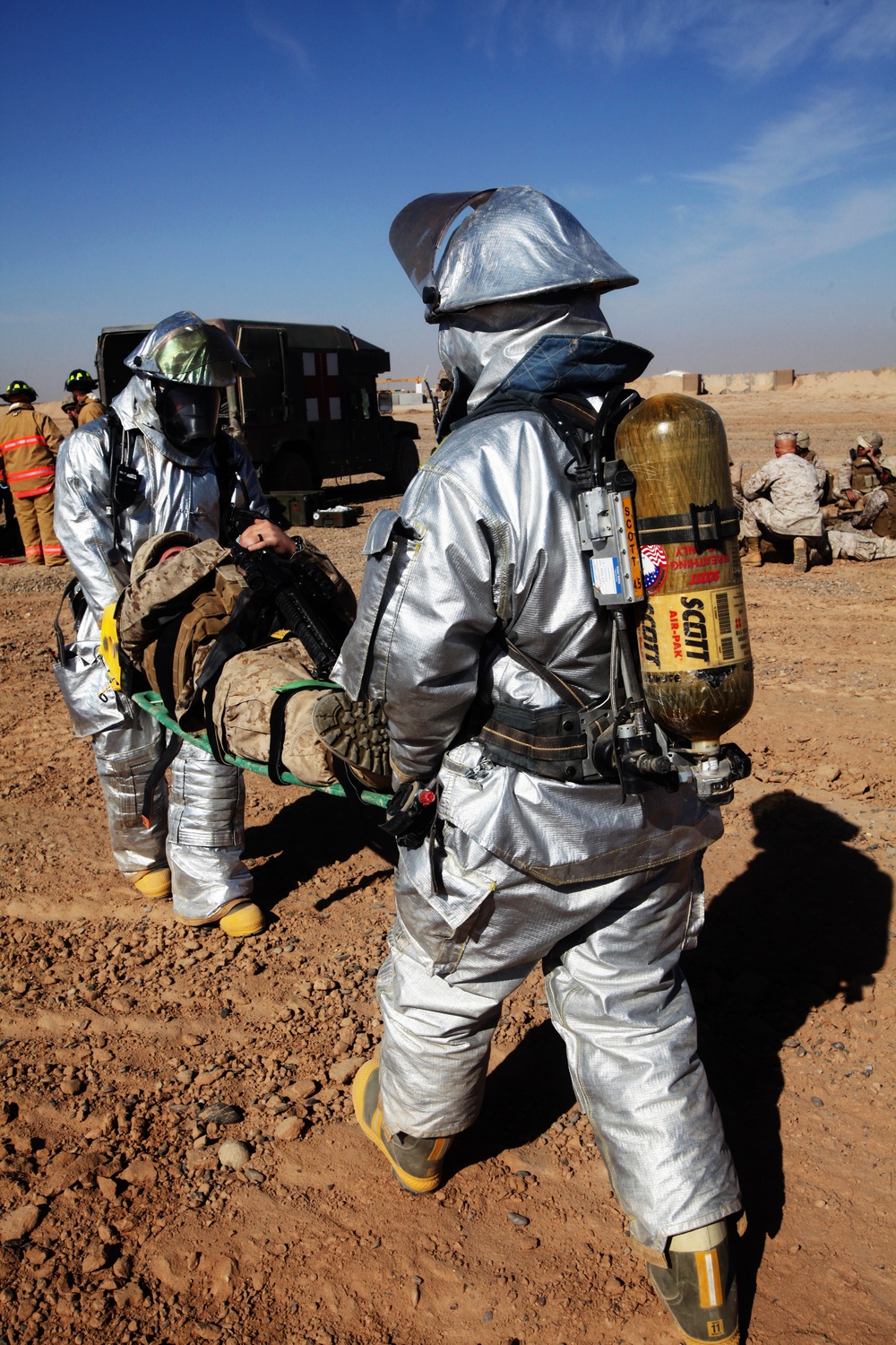Deployed squadron refines disaster response during mass casualty drill