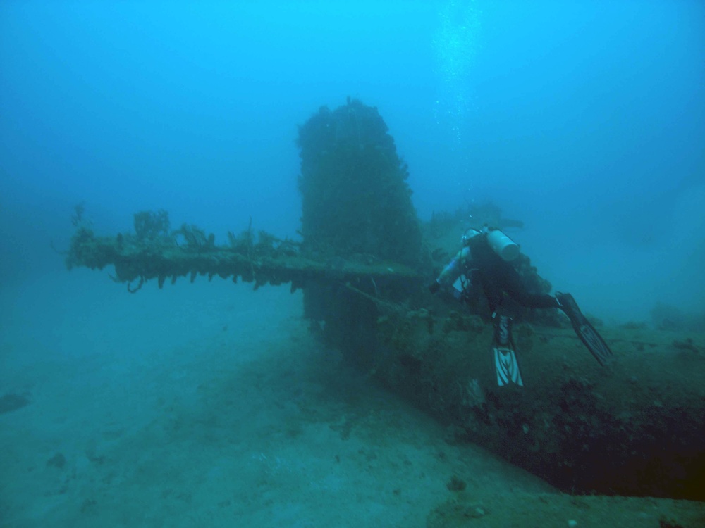 S2F Aircraft at bottom of Guantanamo Bay