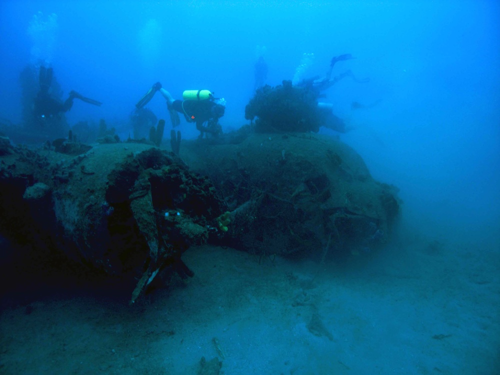 S2F Aircraft at bottom of Guantanamo Bay