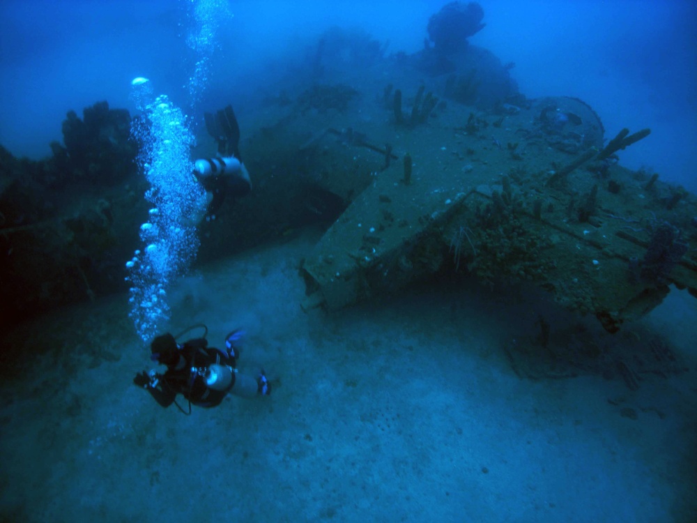 S2F Aircraft at bottom of Guantanamo Bay