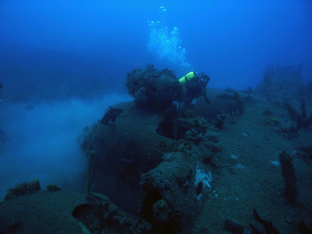 S2F Aircraft at bottom of Guantanamo Bay