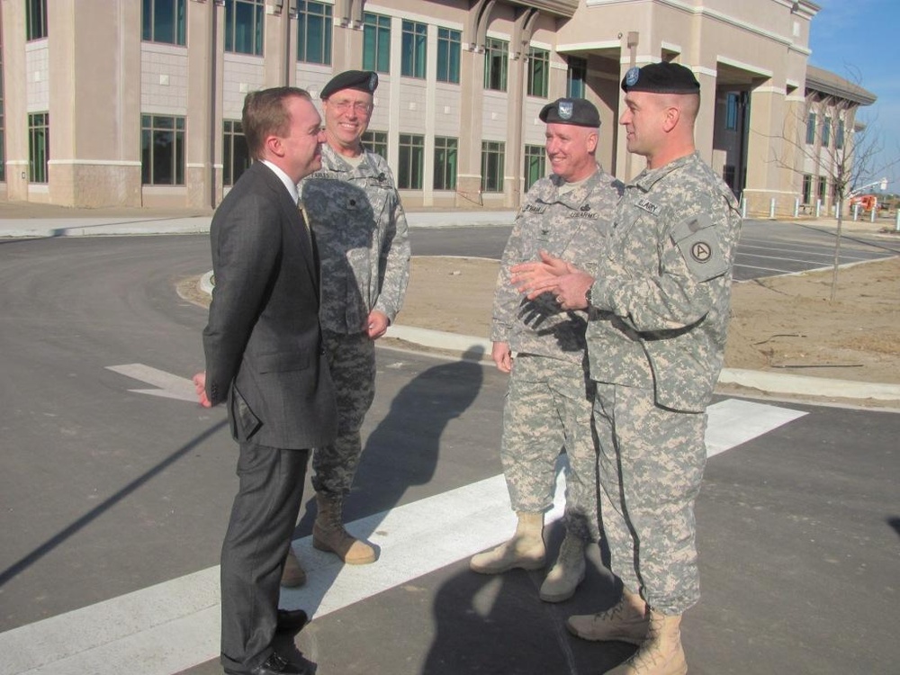 Mulvaney visits Third Army's new headquarters at Shaw AFB