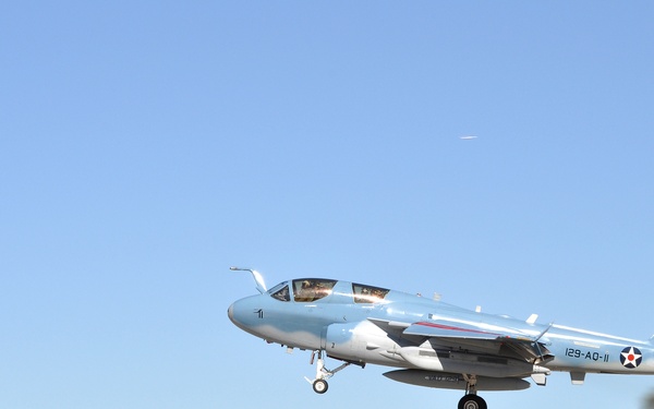 An E/A-6B Prowler Arrives at NAS North Island