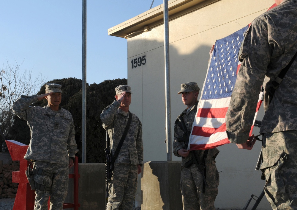 FOB Salerno Soldiers pay silent tribute to 9/11