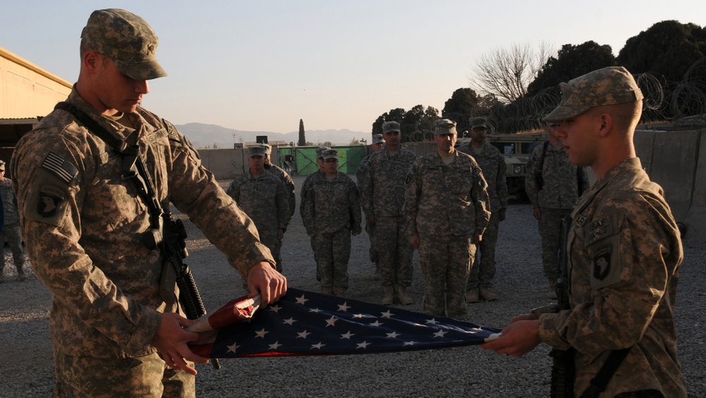 FOB Salerno Soldiers pay silent tribute to 9/11
