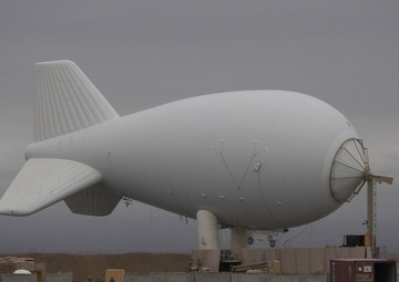 Balloon watches over ISAF elements from high above battlefield