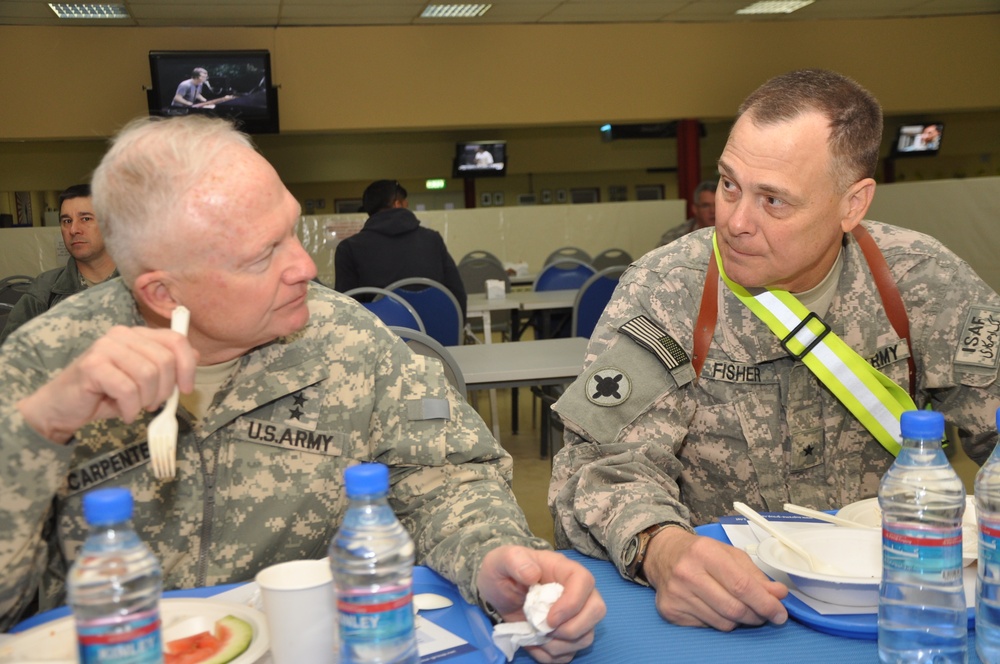 Director of the Army National Guard Visits Soldiers at Kandahar Airfield, Afghanistan