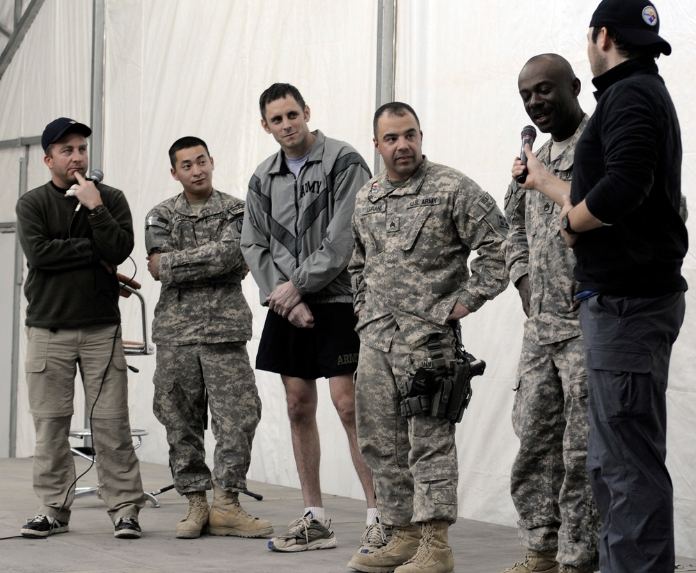 USO tour brings comedians, laughter to Camp Marmal