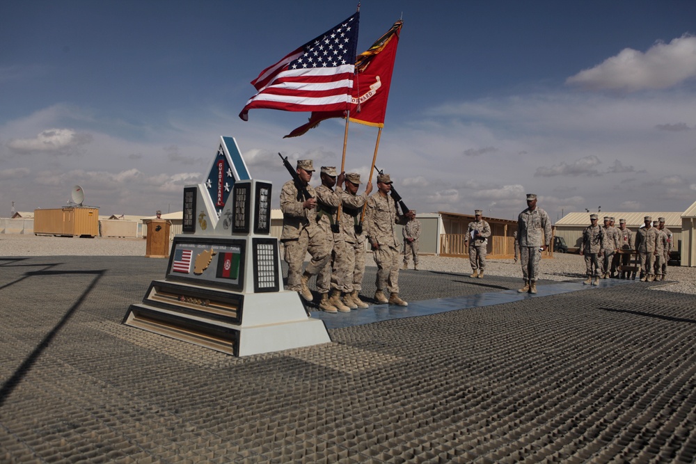 1st Marine Division practices for 70th anniversary celebration