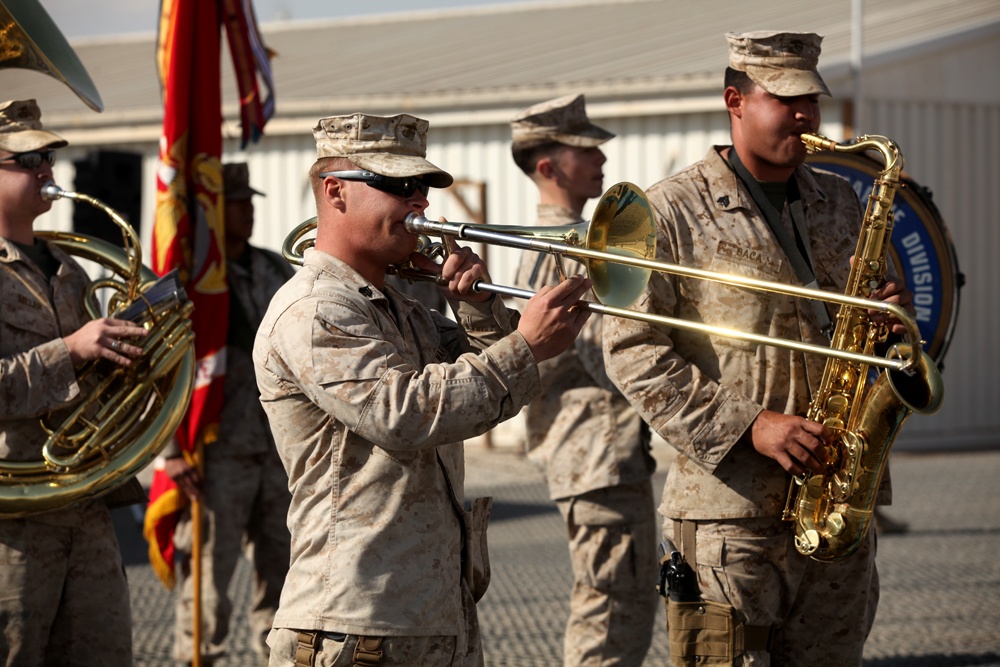 1st Marine Division practices for 70th anniversary celebration