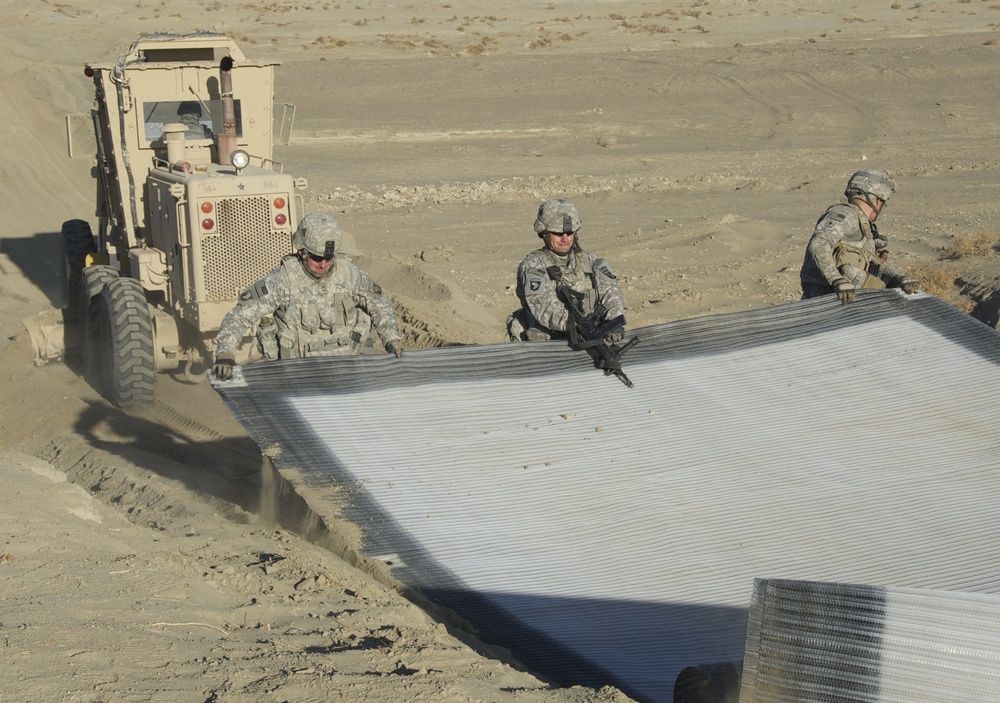 DVIDS - News - Woven mats cut convoy time in Paktika