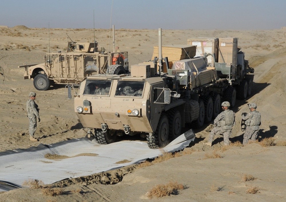 Woven mats cut convoy time in Paktika