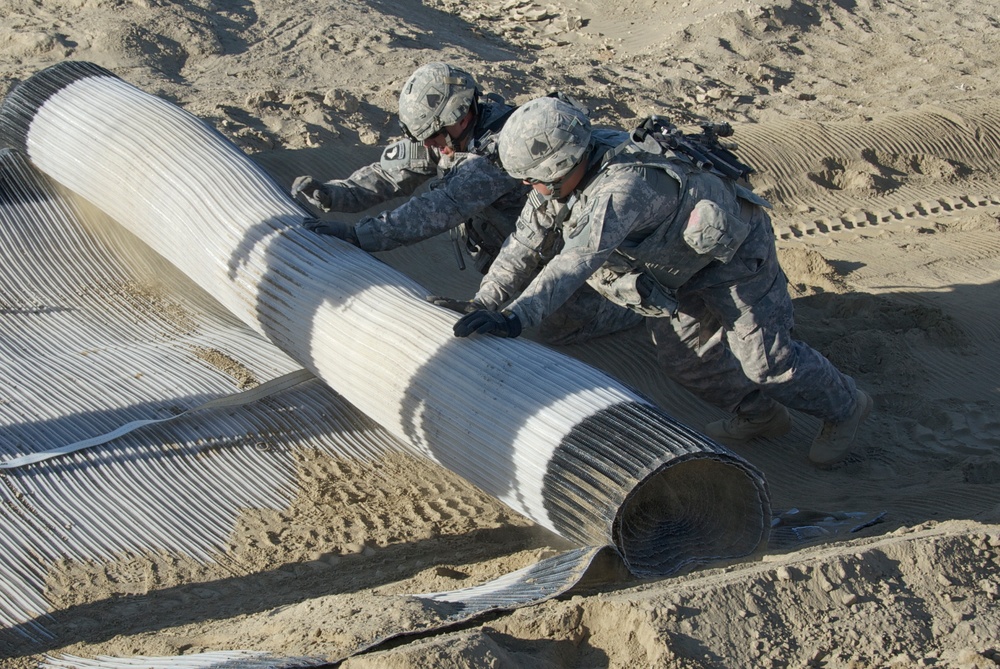Woven mats cut convoy time in Paktika