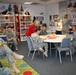 Soldiers step into the reading room