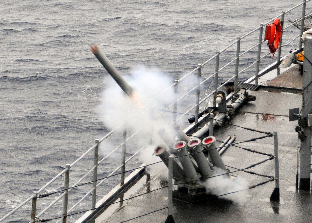 USS Mount Whitney action