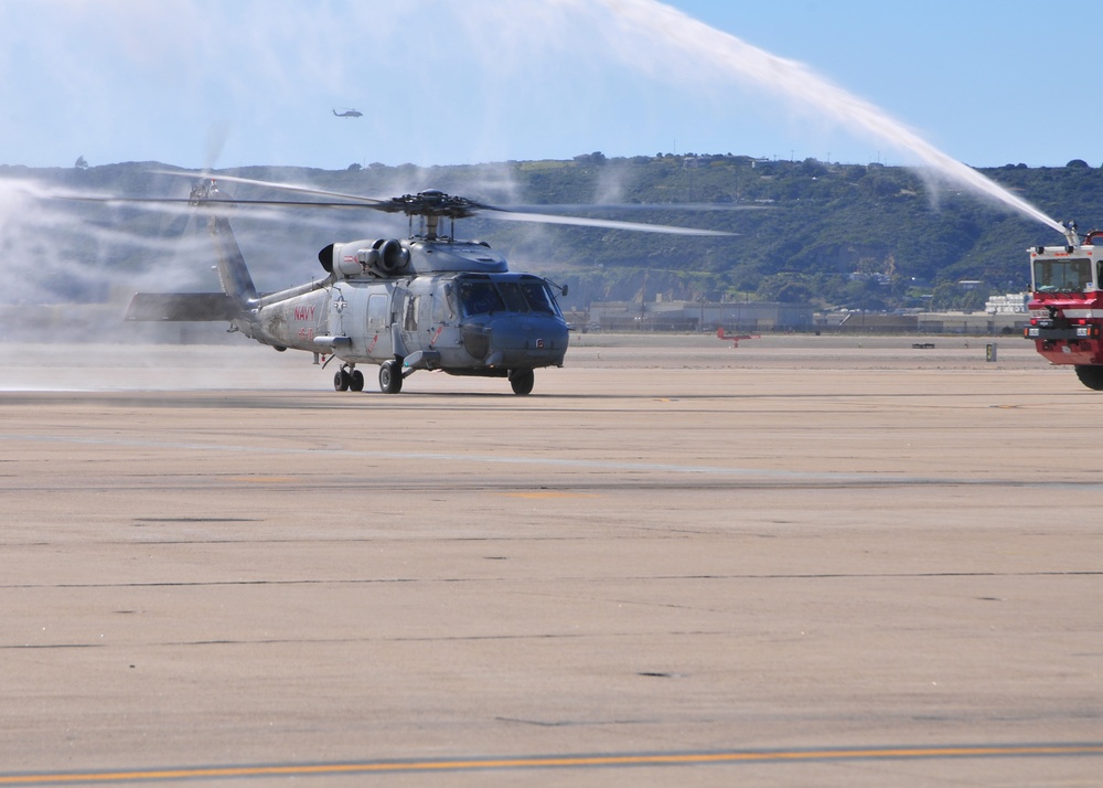 Taking off from Naval Air Station North Island