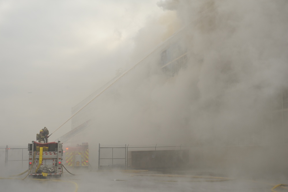 Fire at the defense distribution depot