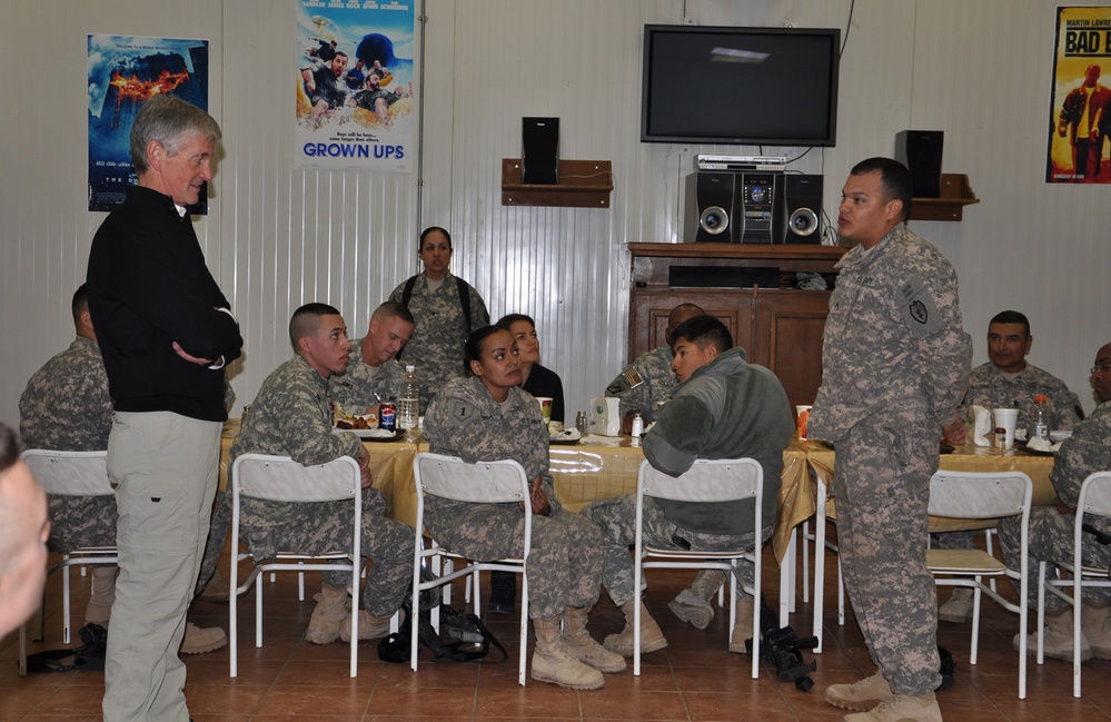 Secretary of the Army visits USD-C soldiers in Baghdad