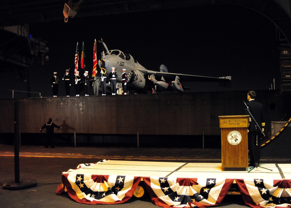 Enterprise sailors hold reception