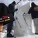 Misawa Navy Snow Team Creates 'Ice Anchor'