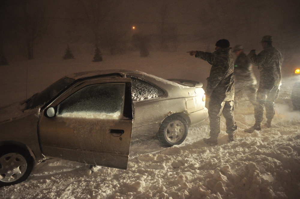 Iowa National Guard Blizzard Response