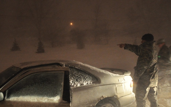 Iowa National Guard Blizzard Response