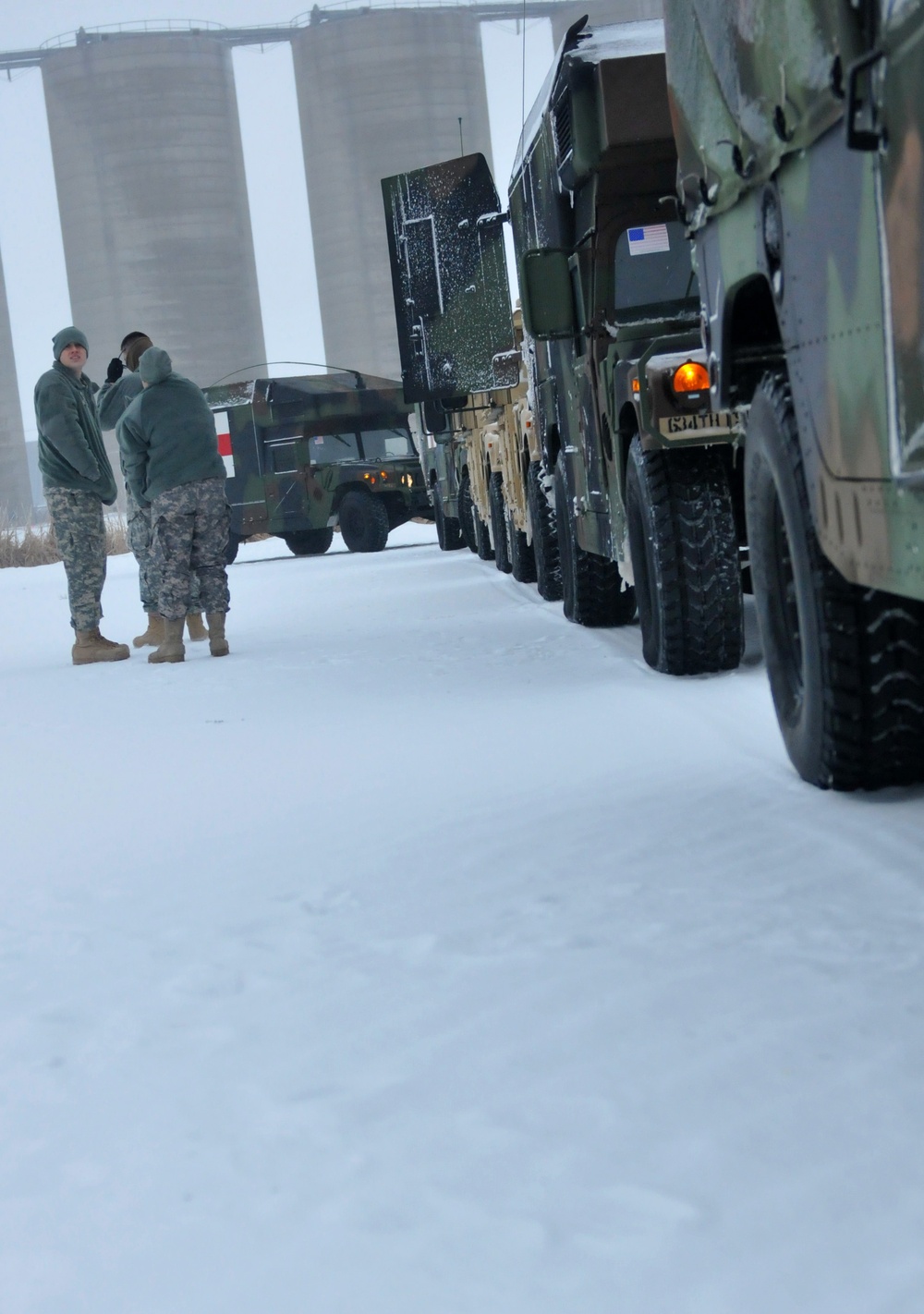 233rd Military Police Company assist in winter storm