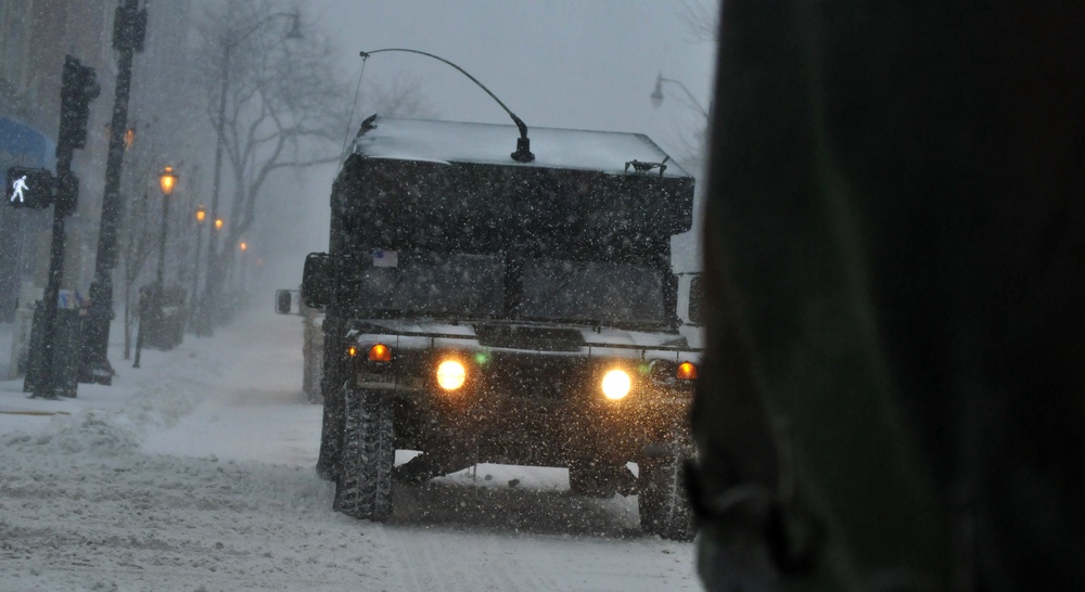 233rd Military Police Company assist in winter storm