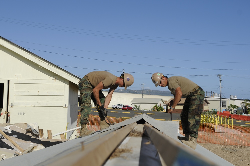 Seabees working Guantanamo Bay