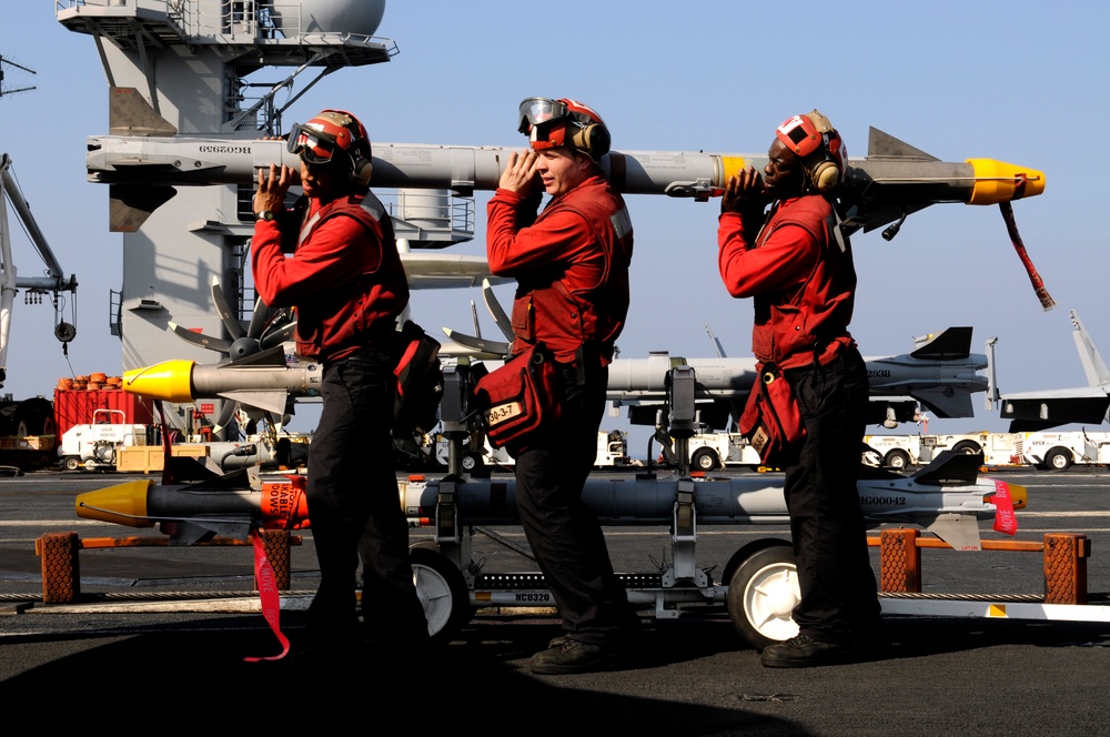 USS Carl Vinson action