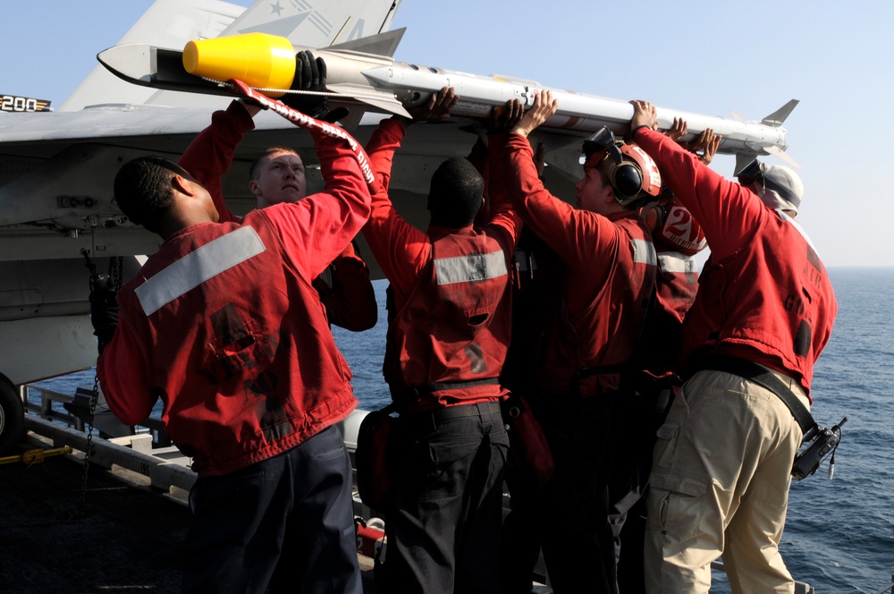 USS Carl Vinson action