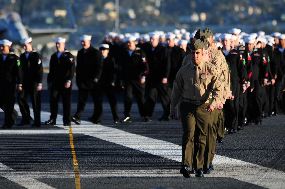USS Ronald Reagan in San Diego Bay