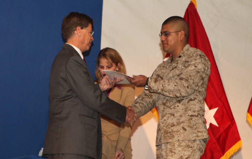 Marines take oath of U.S. citizenship in Afghanistan