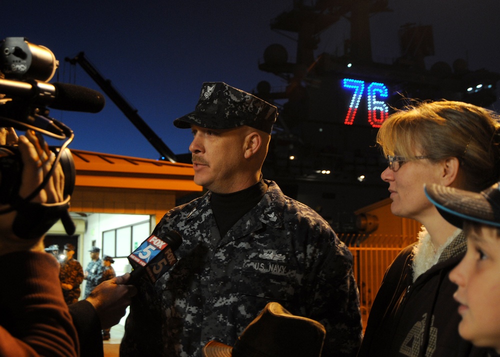 USS Ronald Reagan Action