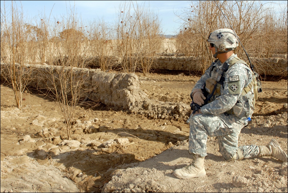 'Iron Knights' patrol the Arghandab