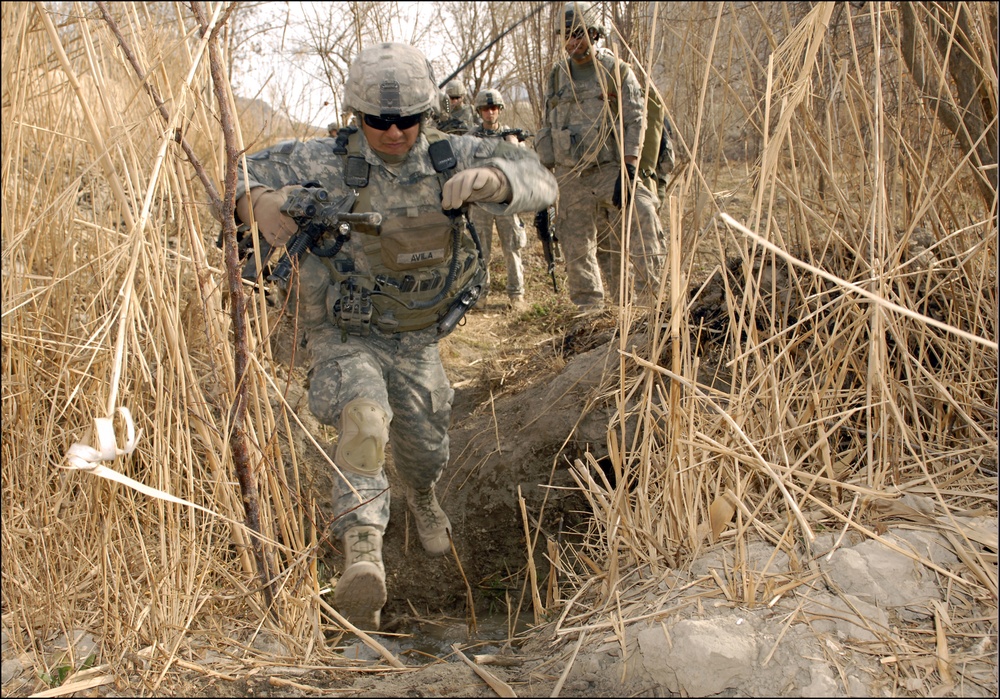 'Iron Knights' patrol the Arghandab