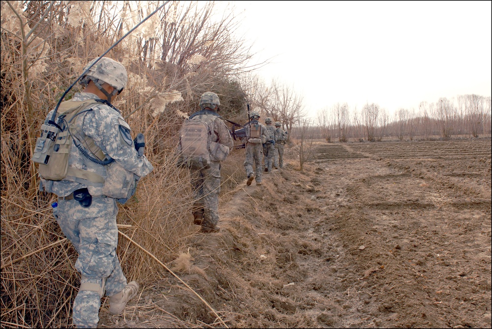 'Iron Knights' patrol the Arghandab