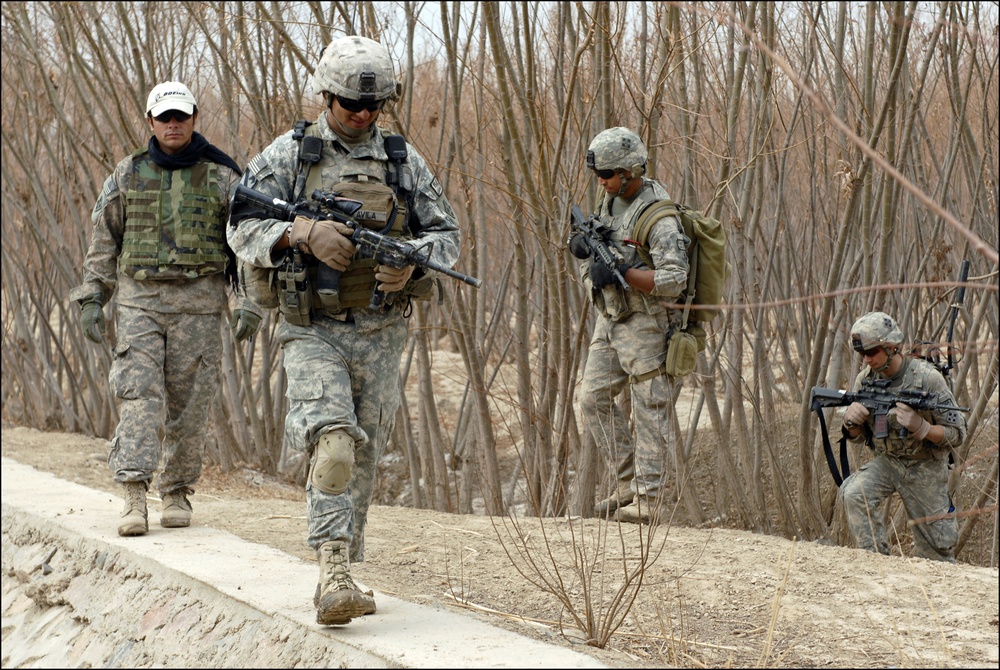 'Iron Knights' patrol the Arghandab