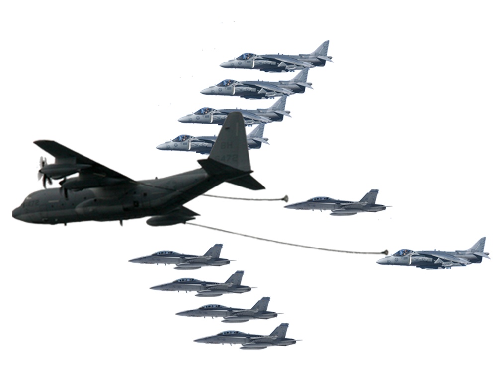 VMGR-252 refuels aircraft during large force exercise