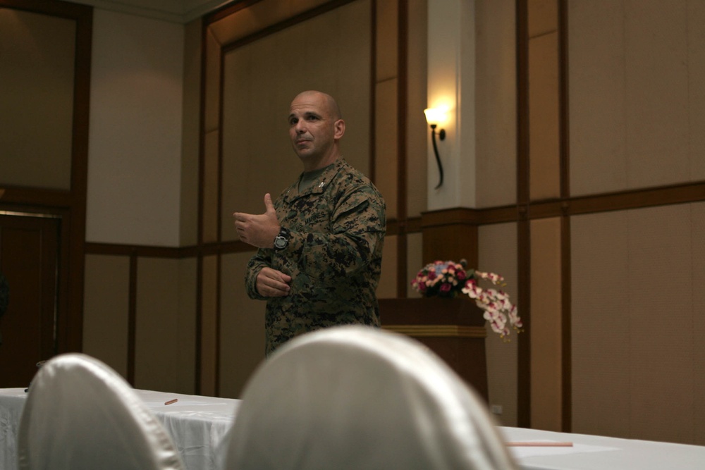 Medical personnel prepare for civic actions program during Cobra Gold 2011