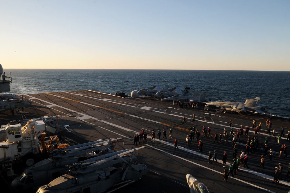 USS Ronald Reagan Action