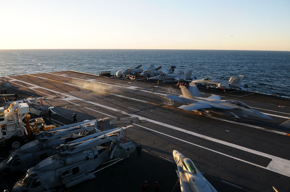 USS Ronald Reagan Action