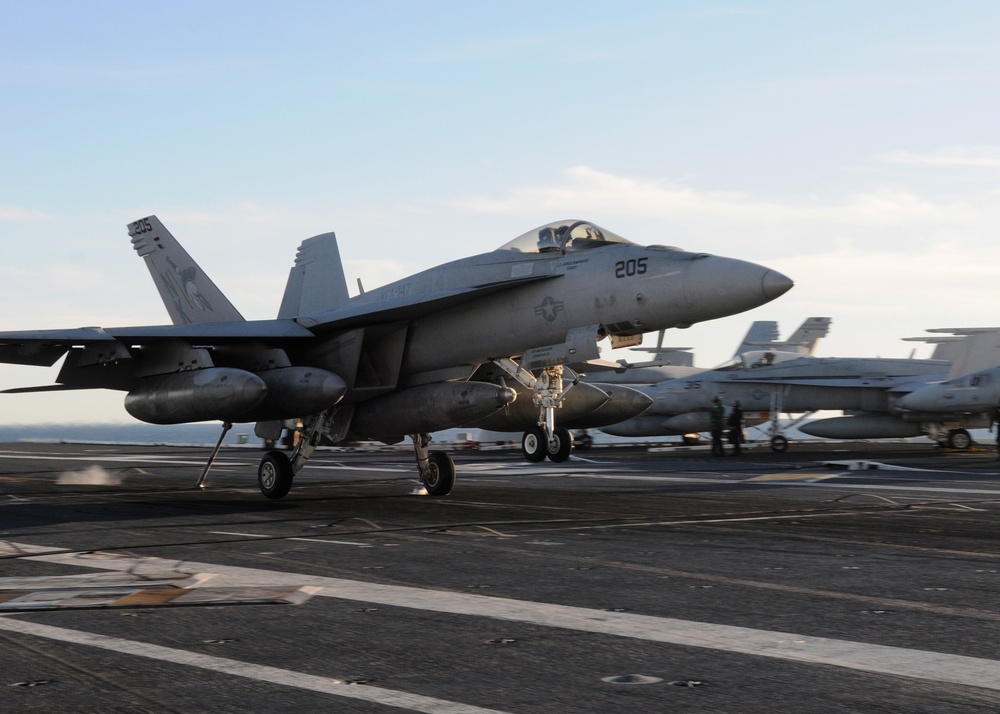 USS Ronald Reagan Action