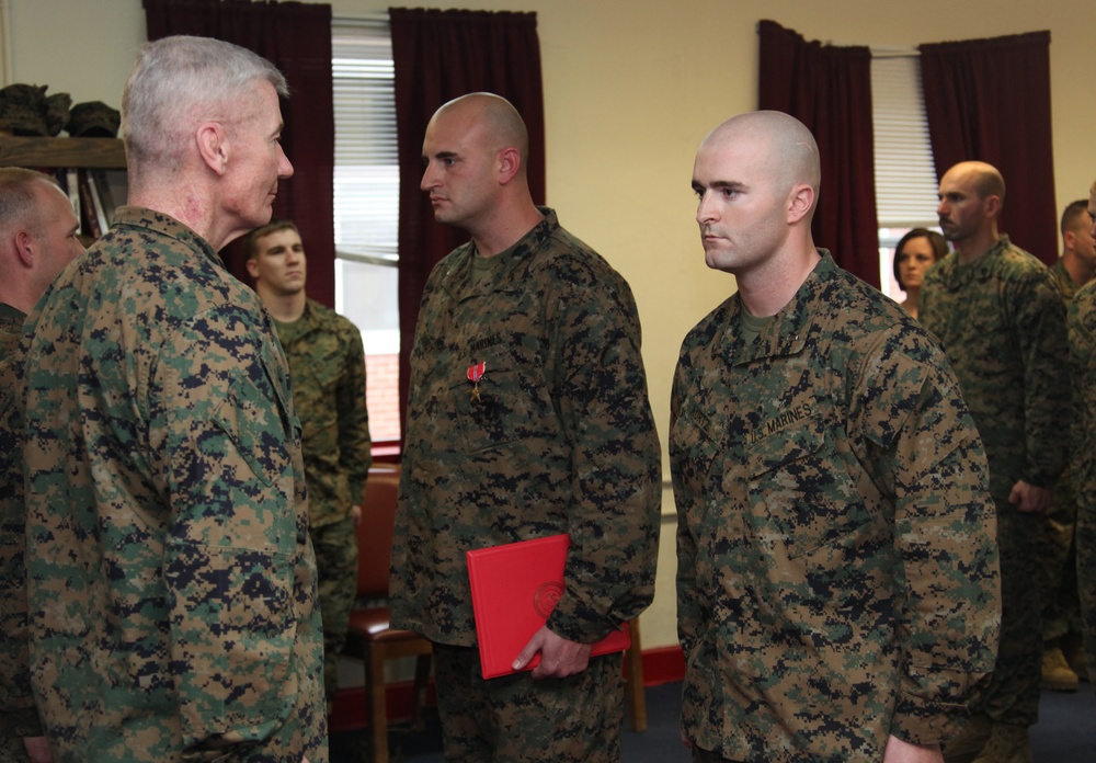 22nd MEU Marines Receive Bronze Star for Actions in Afghanistan