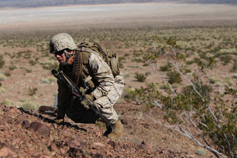 2/7 assaults an entrenched enemy position