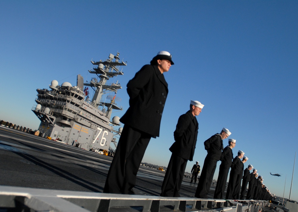 USS Ronald Reagan Departs San Diego