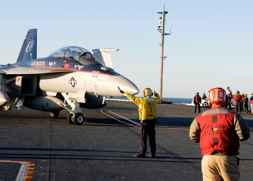 Texas Gov. Rick Perry Visits USS Ronald Reagan