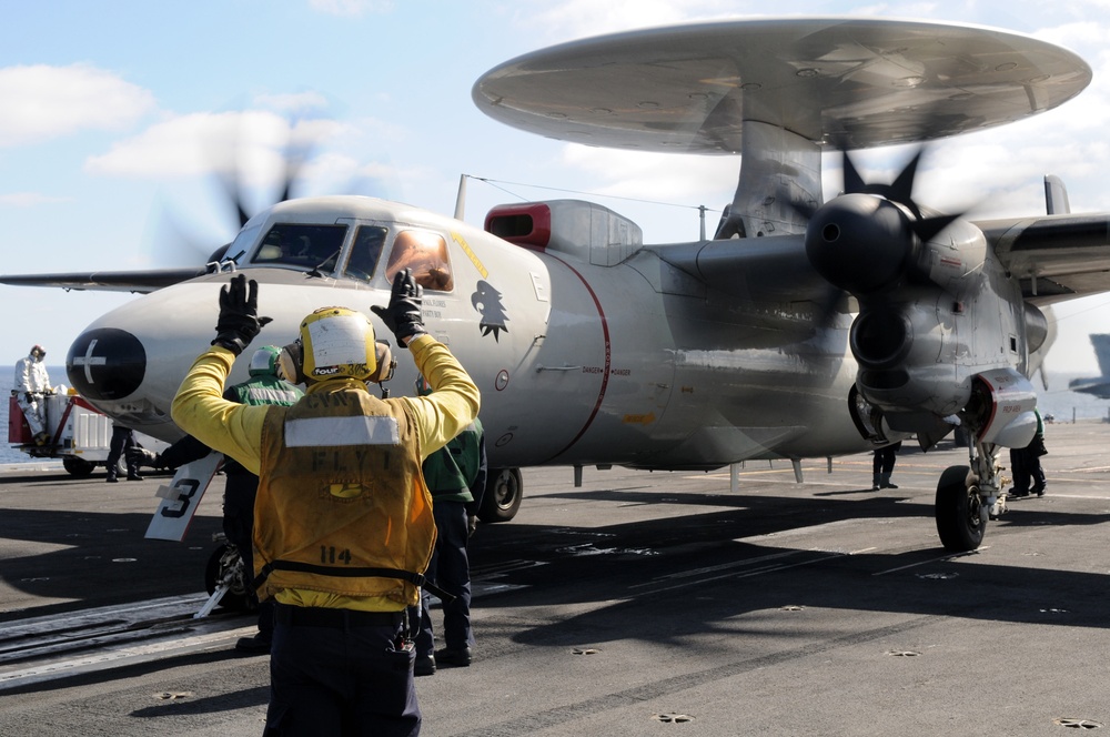 Texas Gov. Rick Perry Visits USS Ronald Reagan