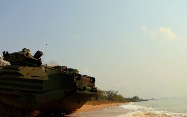 Amphibious assault vehicle demonstration